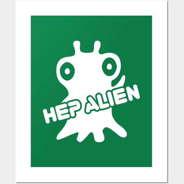 Hep Alien Wall Art by OrangeCup